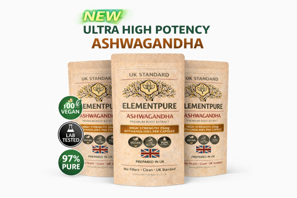 Ashwagandha- Premium Grade, Root Extract 500 mg Capsule( 25mg withanolides)- 60 Capsules/pack