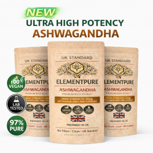 Ashwagandha- Premium Grade, Root Extract 500 mg Capsule( 25mg withanolides)- 60 Capsules/pack