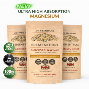 Magnesium Glycinate- Premium Grade, 98% purity, 500mg/capsule, 60 capsules/pack-vegan( Delivers 100mg Elemental Magnesium)