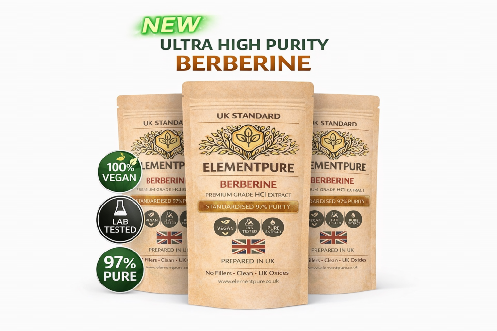 Berberine - Premium Grade 97% Purity Premium grade HCl,500 mg/capsule/60 capsules/pack
