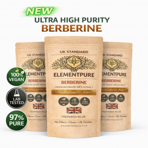 Berberine - Premium Grade 97% Purity Premium grade HCl,500 mg/capsule/60 capsules/pack